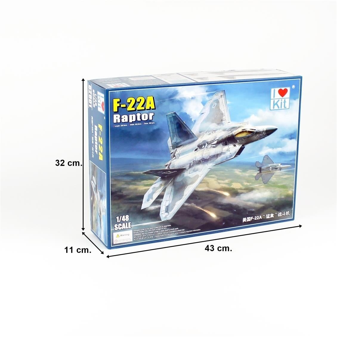 I Love Kit 62801 1/48 Ölçek, F-22A Raptor Savaş Uçağı, Plastik Model kiti
