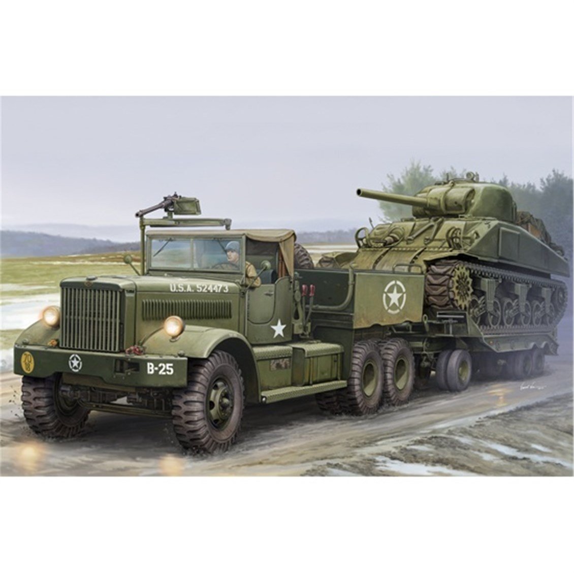 I Love Kit 63502 1/35 Ölçek, M19 Tenteli Sürücü Kabinli Tank Taşıyıcı, Plastik Model Kiti