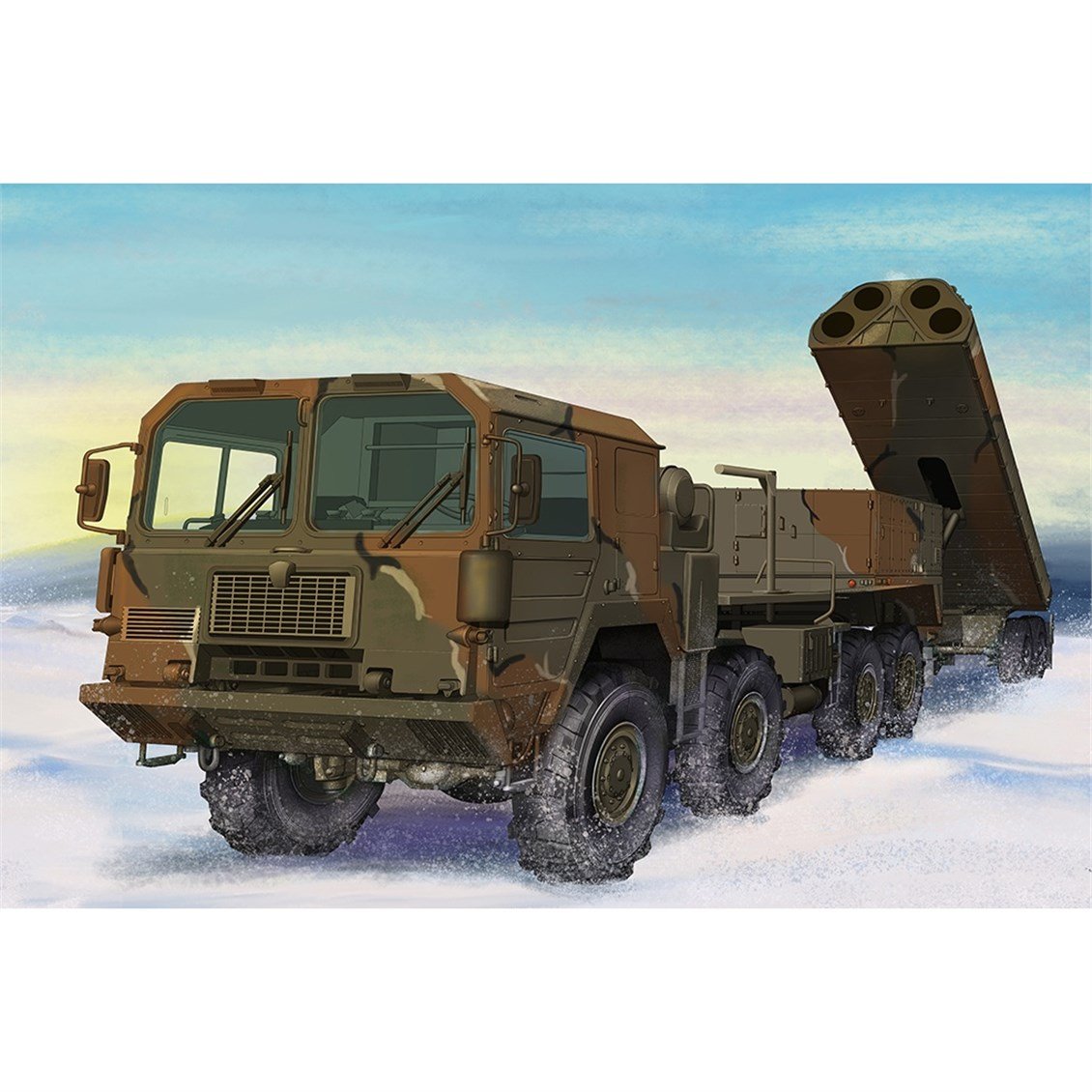 I Love Kit 63528 1/35 Ölçek, M1014 Kamyonu ve M2042A1 GLCM TEL Füze Savunma Sistemi, Plastik Model Kiti