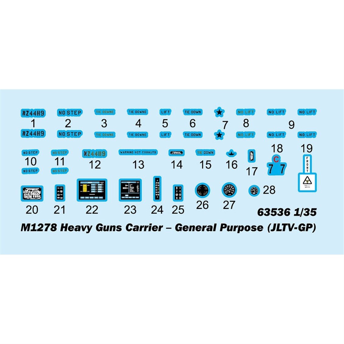I Love Kit 63536 1/35 Ölçek, M1278 Ağır Silahlı, Genel Amaçlı (JLTV-GP) Zırhlı Arac, Plastik Model Kiti