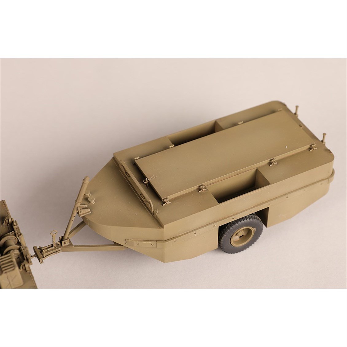 I Love Kit 63539 1/35 Ölçek, GMC DUKW-353 Amfibi Araç ve WTCT-6 Römork, Plastik Model Kiti