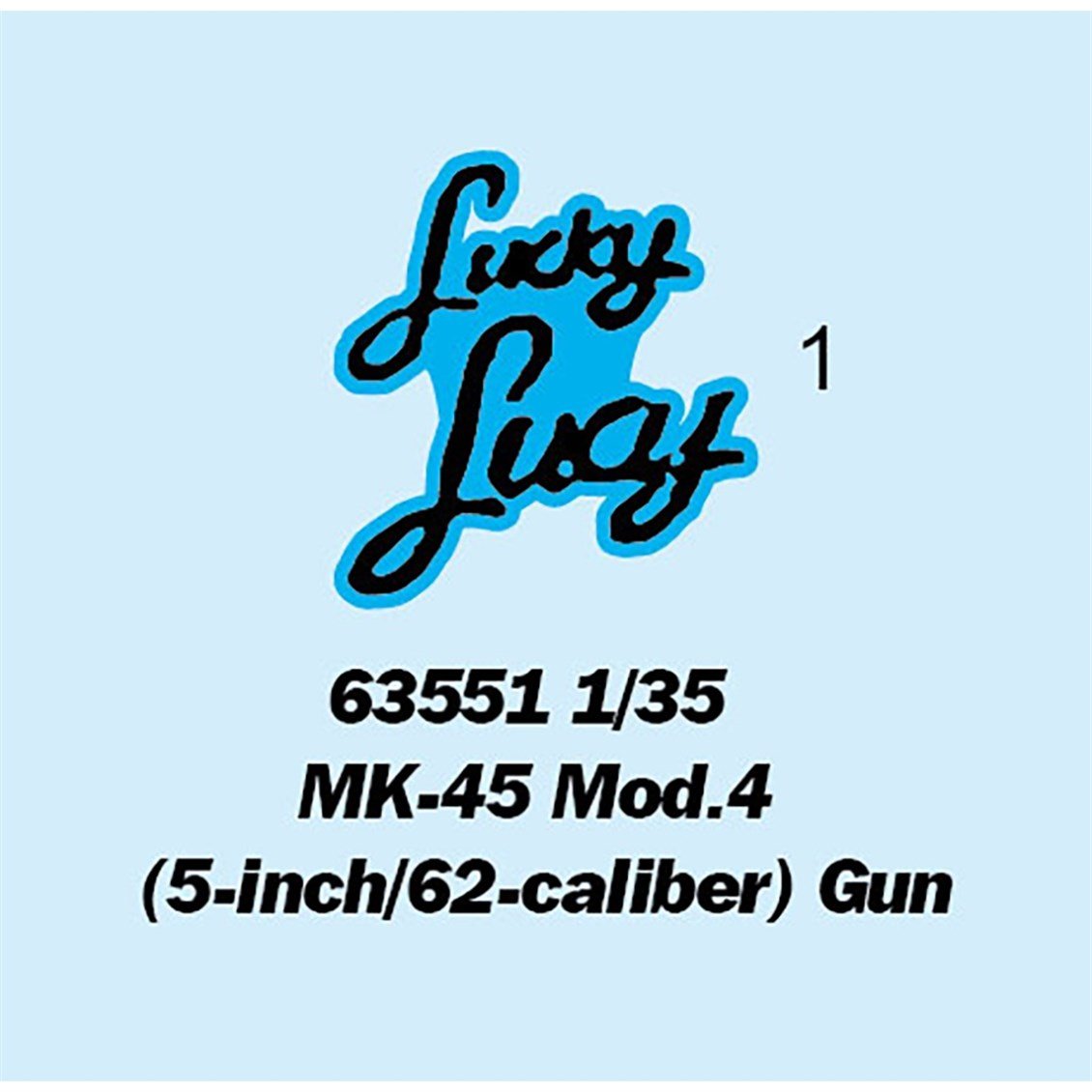 I Love Kit 63551 1/35 Ölçek, MK-45 Mod.4 (5-inch/62-caliber) Savaş Gemisi Topu, Plastik Model Kiti