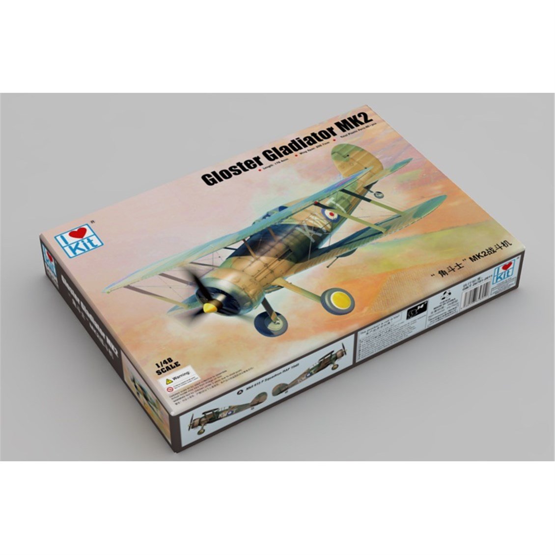I Love Kit 64804 1/48 Ölçek, Gloster Gladiator MK.2, Savaş Uçağı Plastik Model Kiti