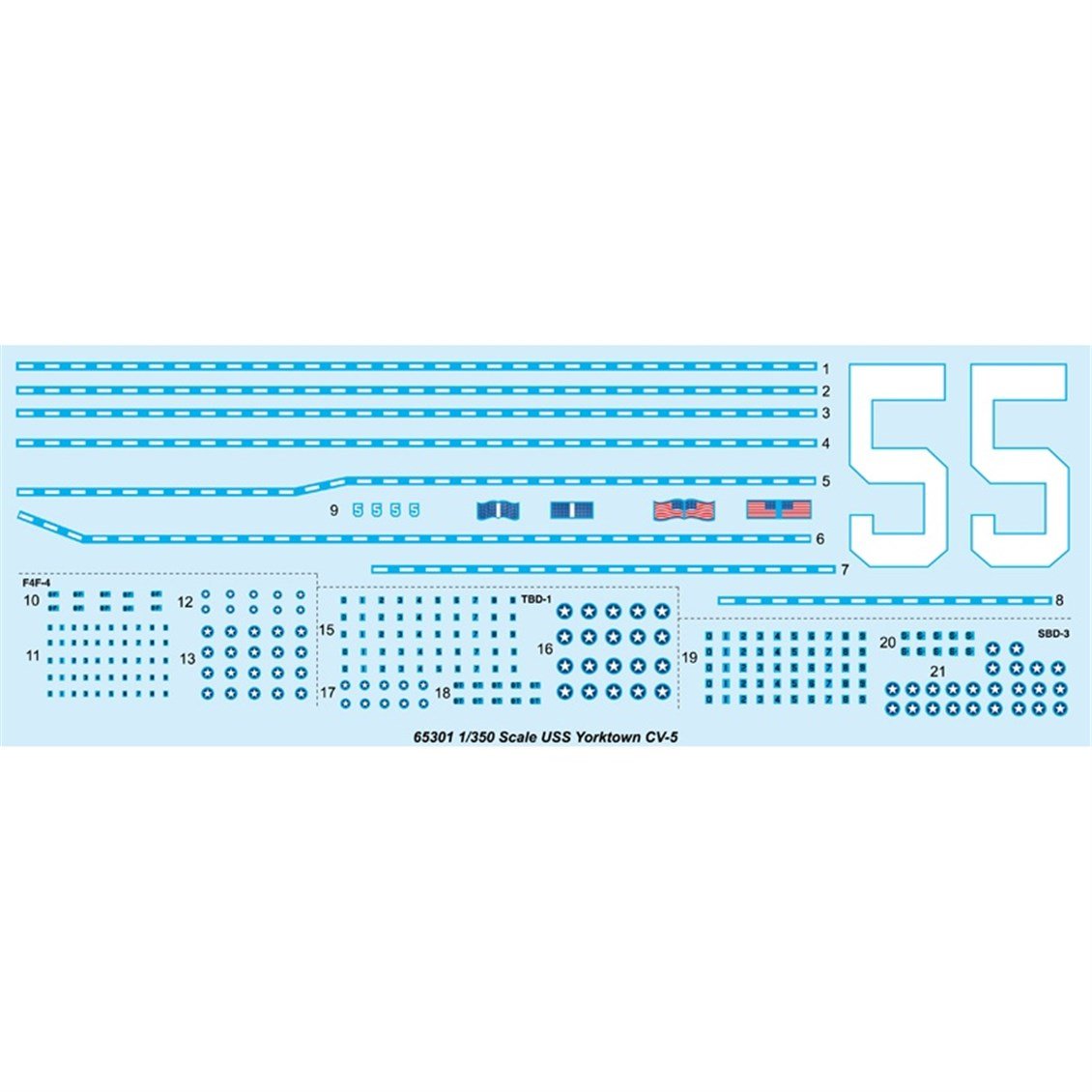 I Love Kit 65301 1/350 Ölçek, USS Yorktown CV-5, Uçak Gemisi Plastik Model Kiti