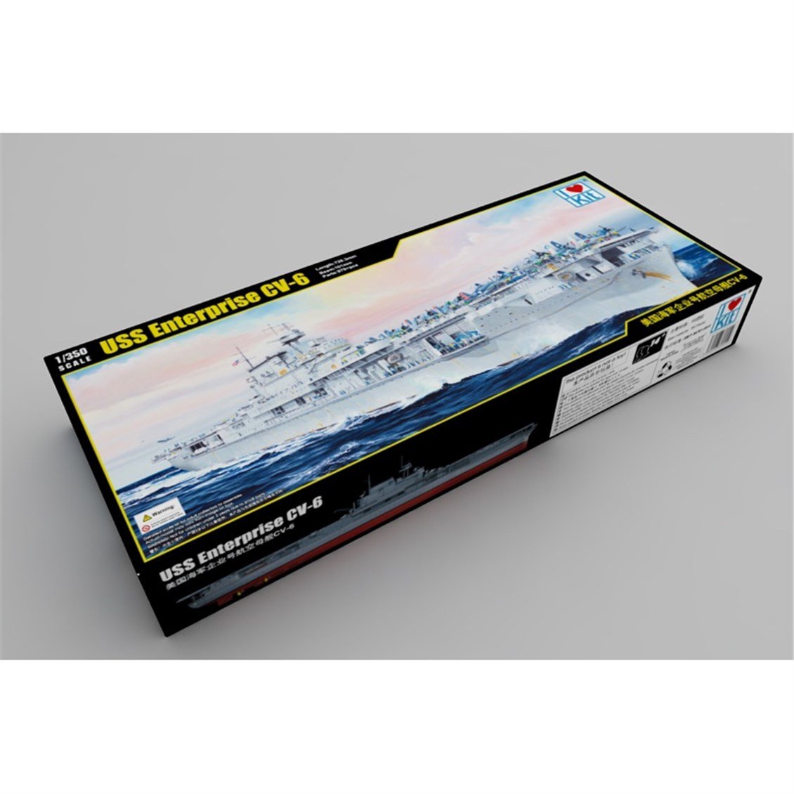 I Love Kit 65302 1/350 Ölçek, USS Enterprise CV-6, Uçak Gemisi Plastik Model Kiti