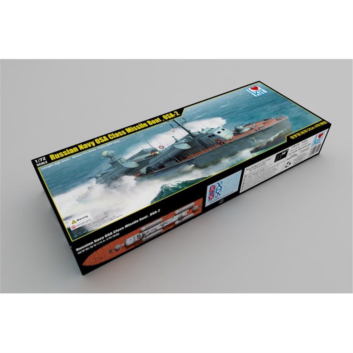 I Love Kit 67202 1/72 Ölçek, Rus Donanması OSA Sınıfı Hücumbot OSA-2, Plastik Model Kiti