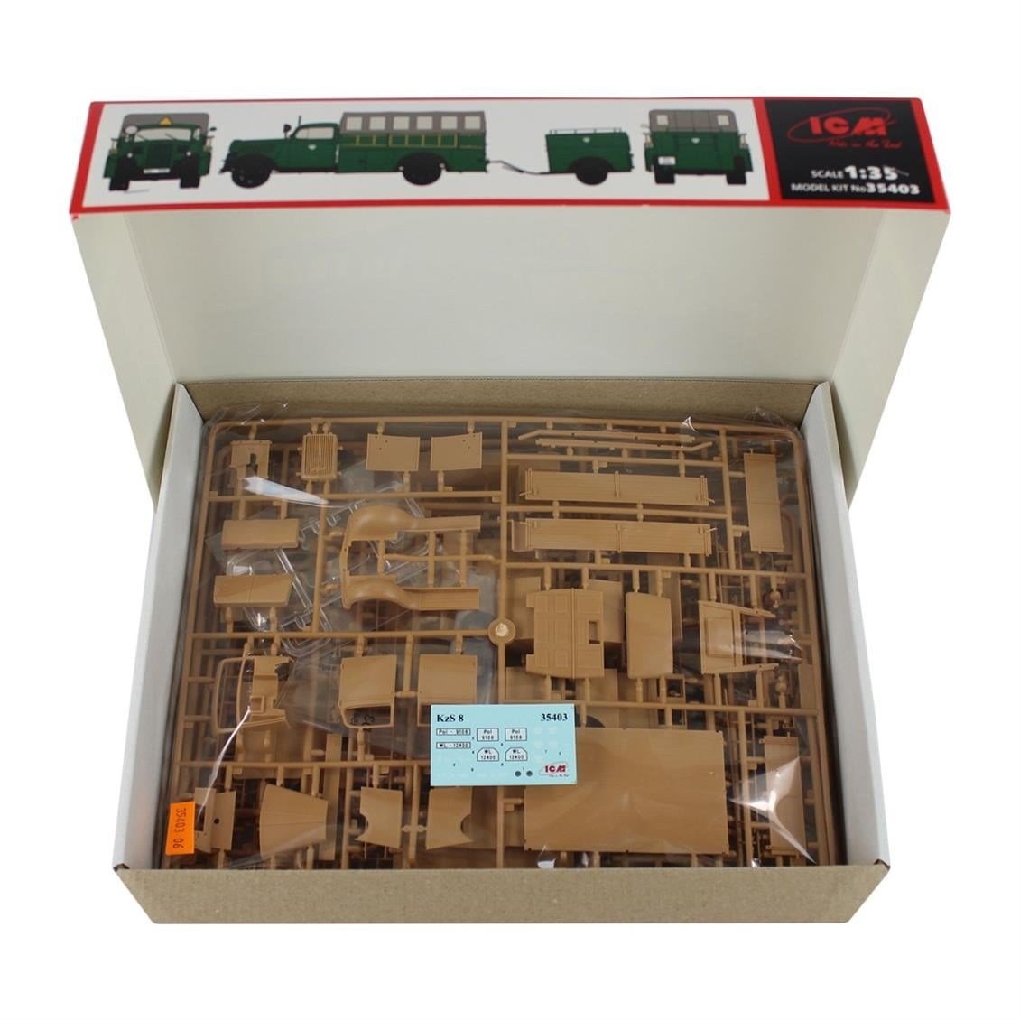 ICM 35403 1/35 Ölçek, Typ 2532 KzS 8 WWII German Light Fire T