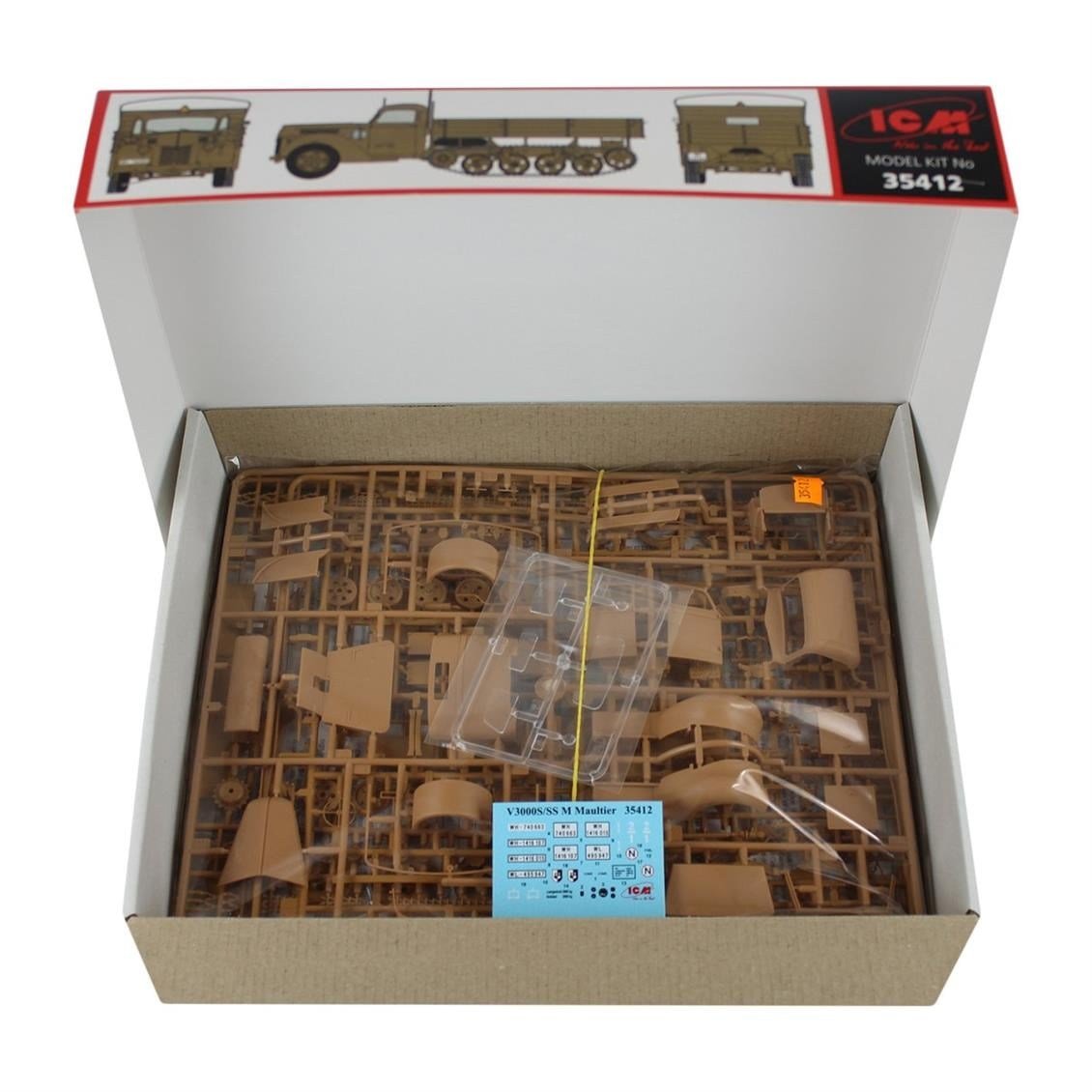 ICM 35412 V3000S/SS M (Sd.Kfz.3b) Maultier, WWII Germa