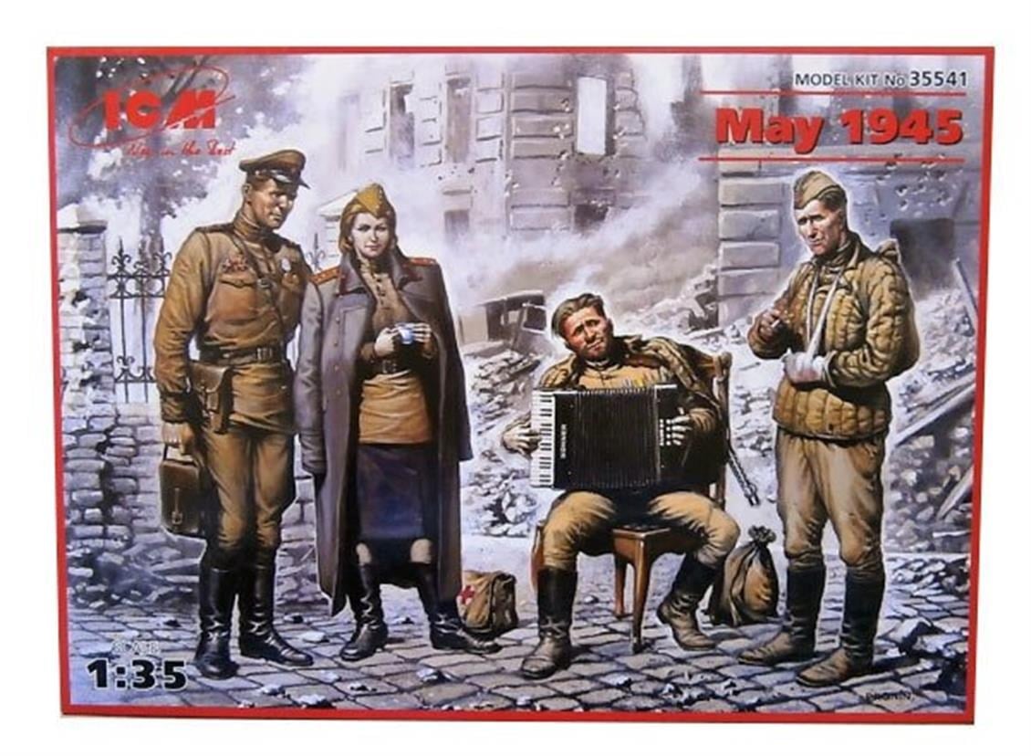 ICM 35541 1/35 Ölçek, May 1945 4 figures 1 officer 2 soldier