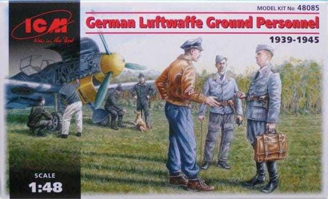 ICM 48085 1/48 Ölçek, German Luftwaffe Ground Personnel 19391