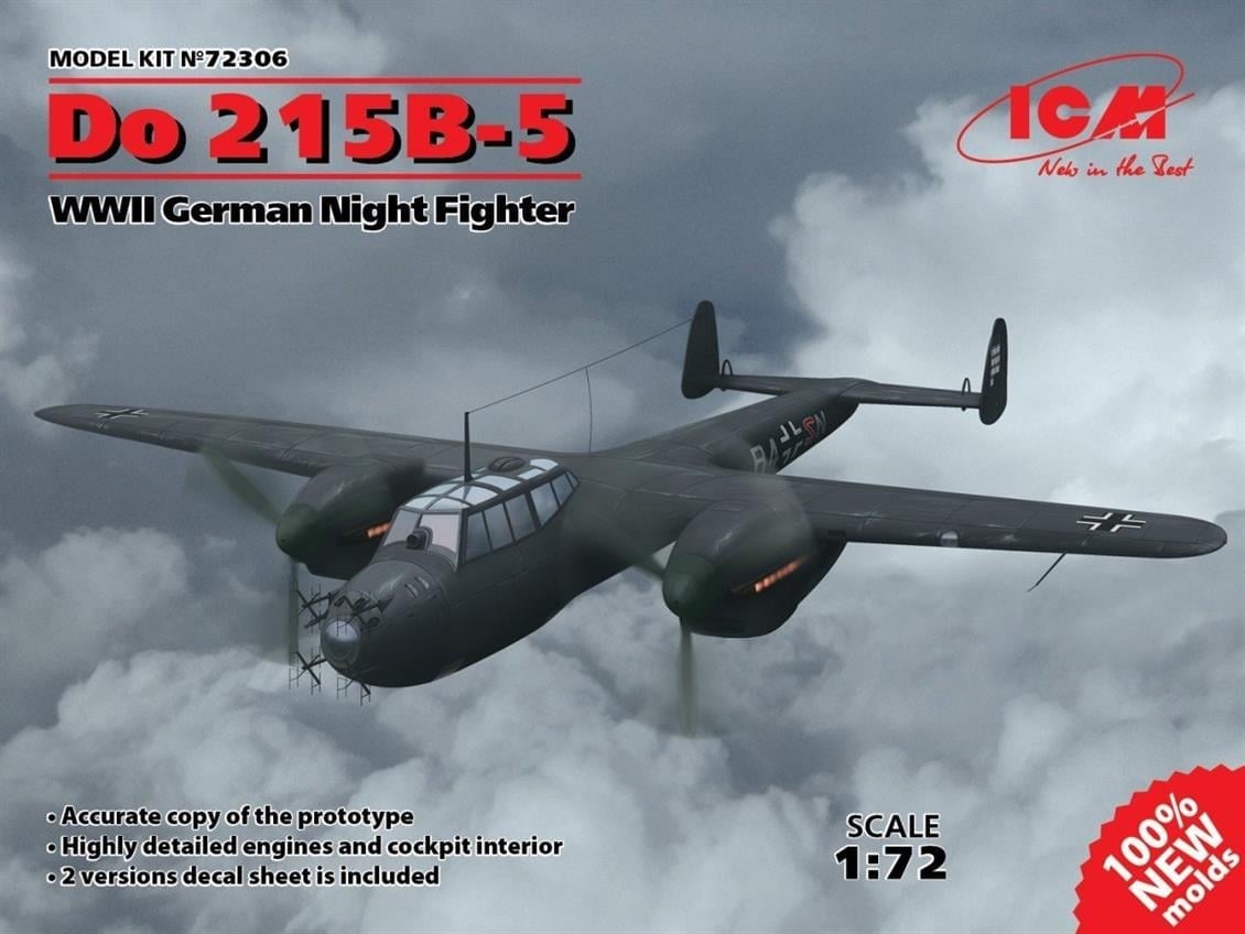 ICM 72306 Do 215B-5, WWII German Night Fighter Do 215B