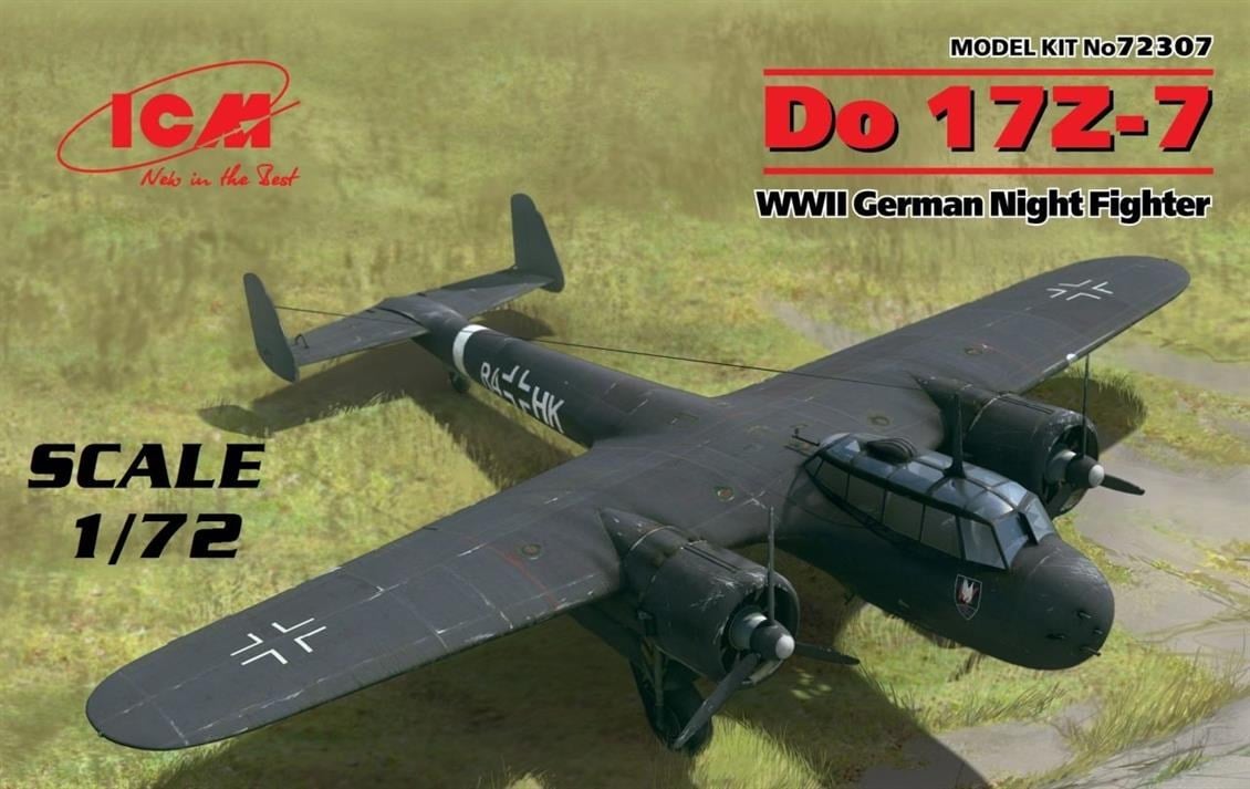 ICM 72307 Do 17Z-7, WWII German Night Fighter Do 17Z-