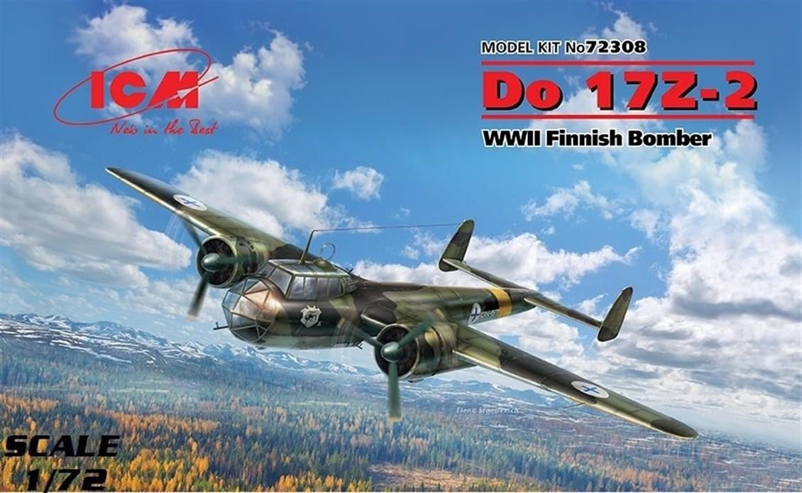 ICM 72308 Do 17Z-2, WWII Finnish Bomber 10 adet Do 17Z