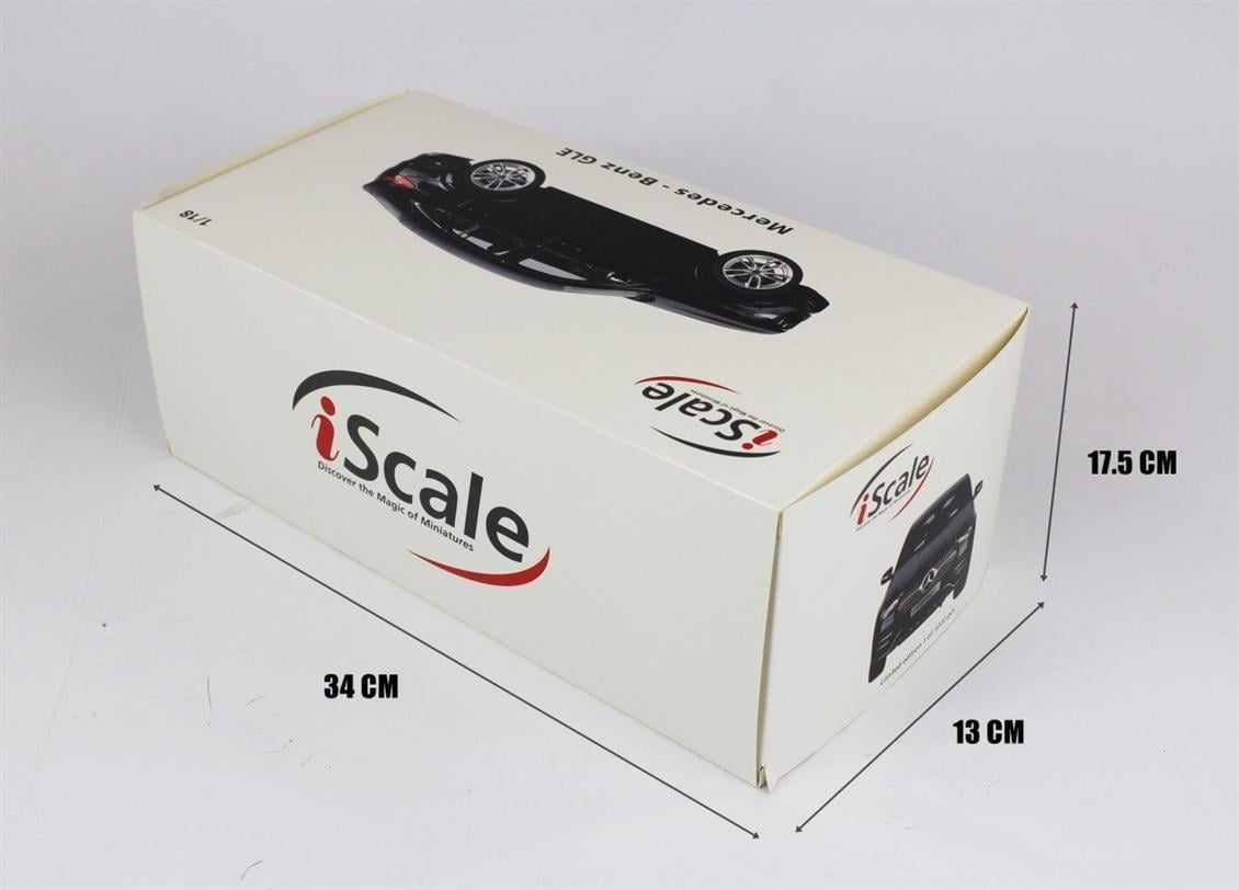 iScale 118005 1/18 Ölçek, 2020 mercedes benz gle coupe (c167), odsidian black metallic