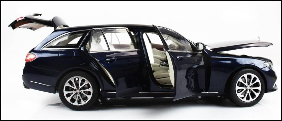 iScale B66960383 1/18 Ölçek, Mercedes Benz E Class T-Model 2016, Cavansit Blue, Sergilemeye Hazır Metal Araba Modeli