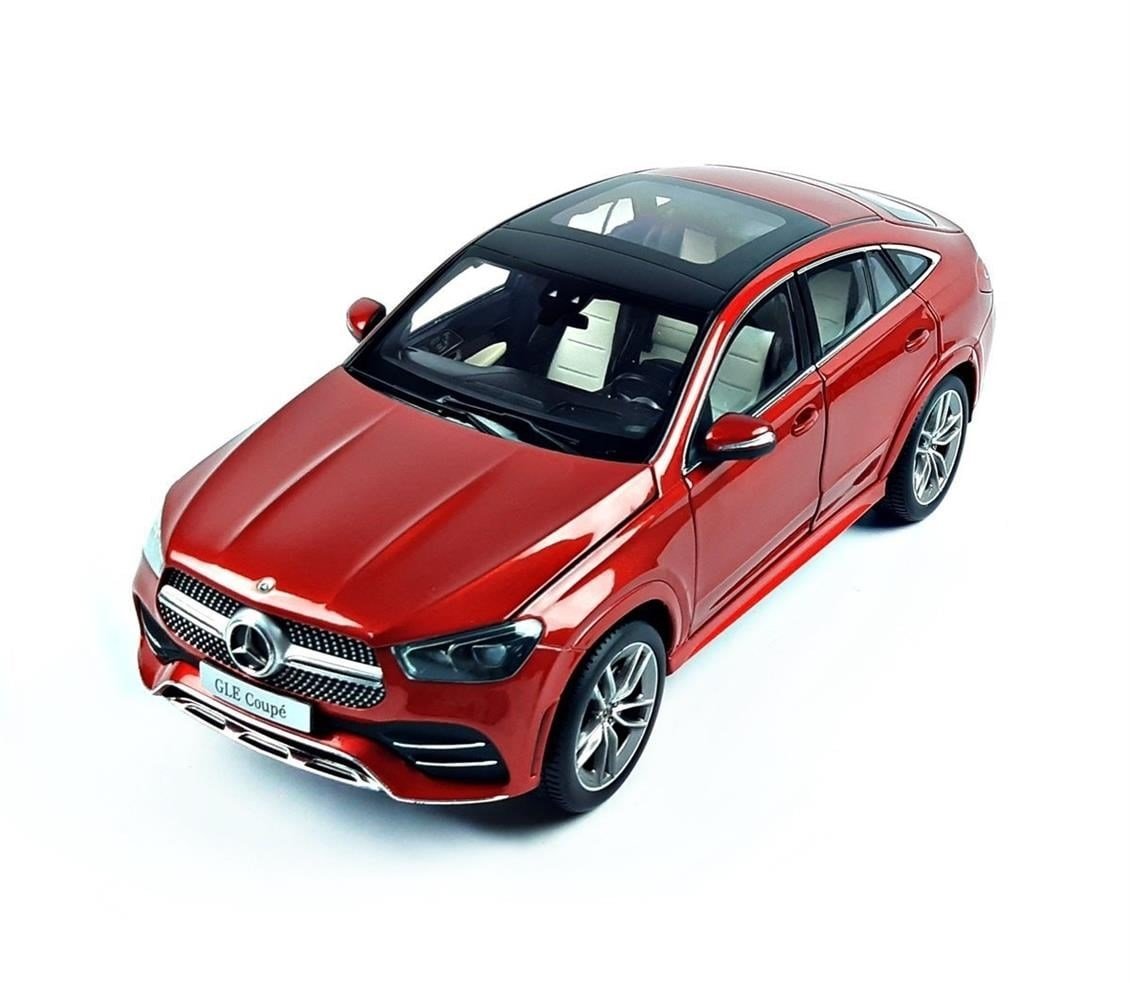 iScale B66960822 1/18 Ölçek, Mercedes Benz (W167) GLE Coupe AMG 2020, Red Metallic, Sergilemeye Hazır Metal Araba Modeli