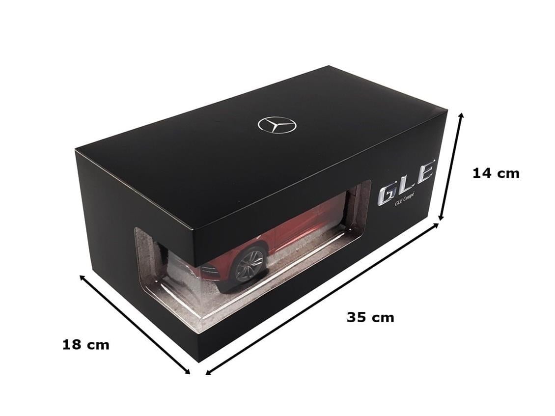 iScale B66960822 1/18 Ölçek, Mercedes Benz (W167) GLE Coupe AMG 2020, Red Metallic, Sergilemeye Hazır Metal Araba Modeli