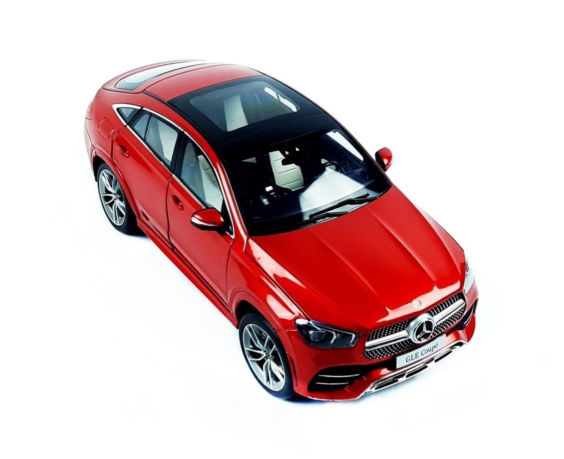 iScale B66960822 1/18 Ölçek, Mercedes Benz (W167) GLE Coupe AMG 2020, Red Metallic, Sergilemeye Hazır Metal Araba Modeli