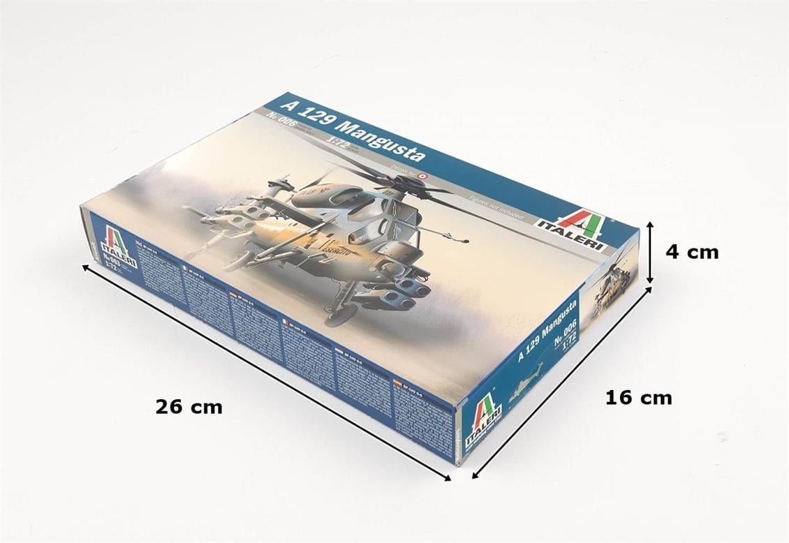Italeri 0006S 1/72 Ölçek, A-129 Mangusta Askeri Helikopter, Plastik Model kiti