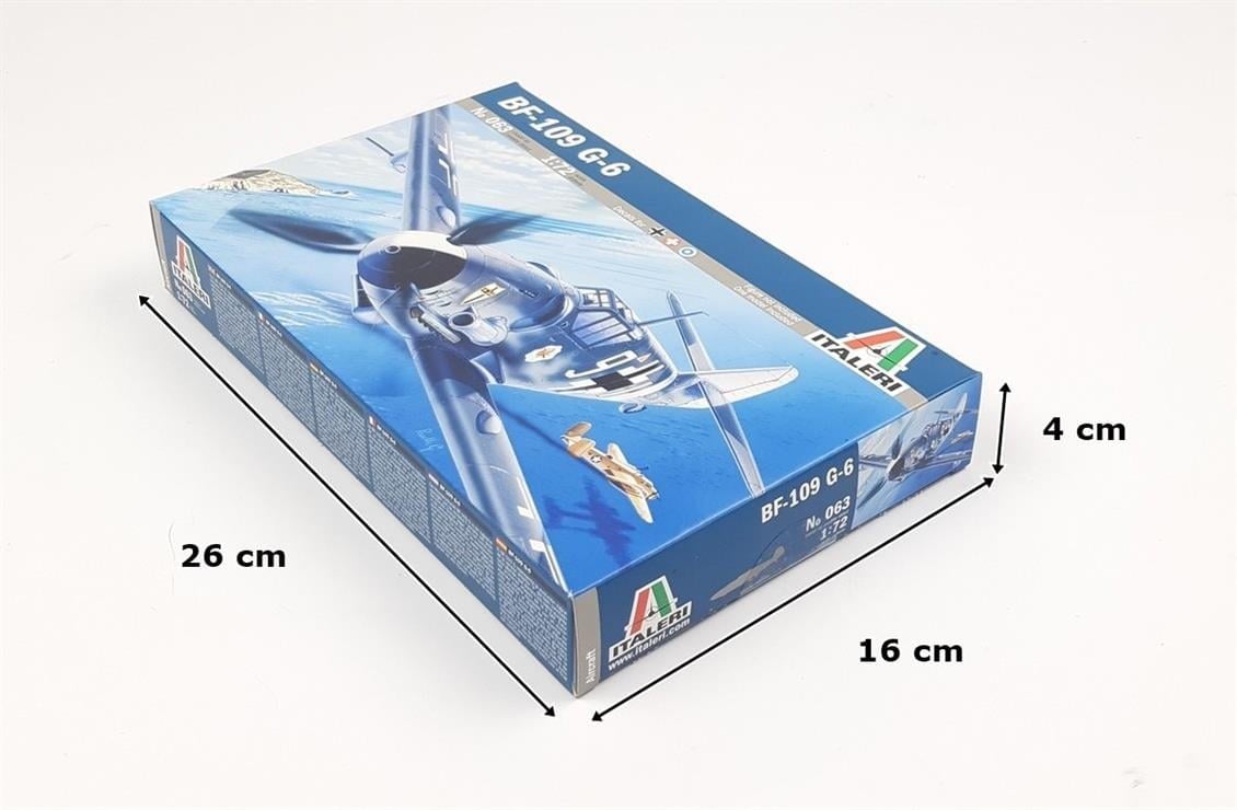 Italeri 0063S 1/72 Ölçek, BF-109 G-6 Savaş Uçağı, Plastik Model kiti