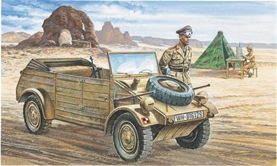Italeri 0312S 1/35 Ölçek, Kübelwagen Askeri Araç, Plastik Model kiti