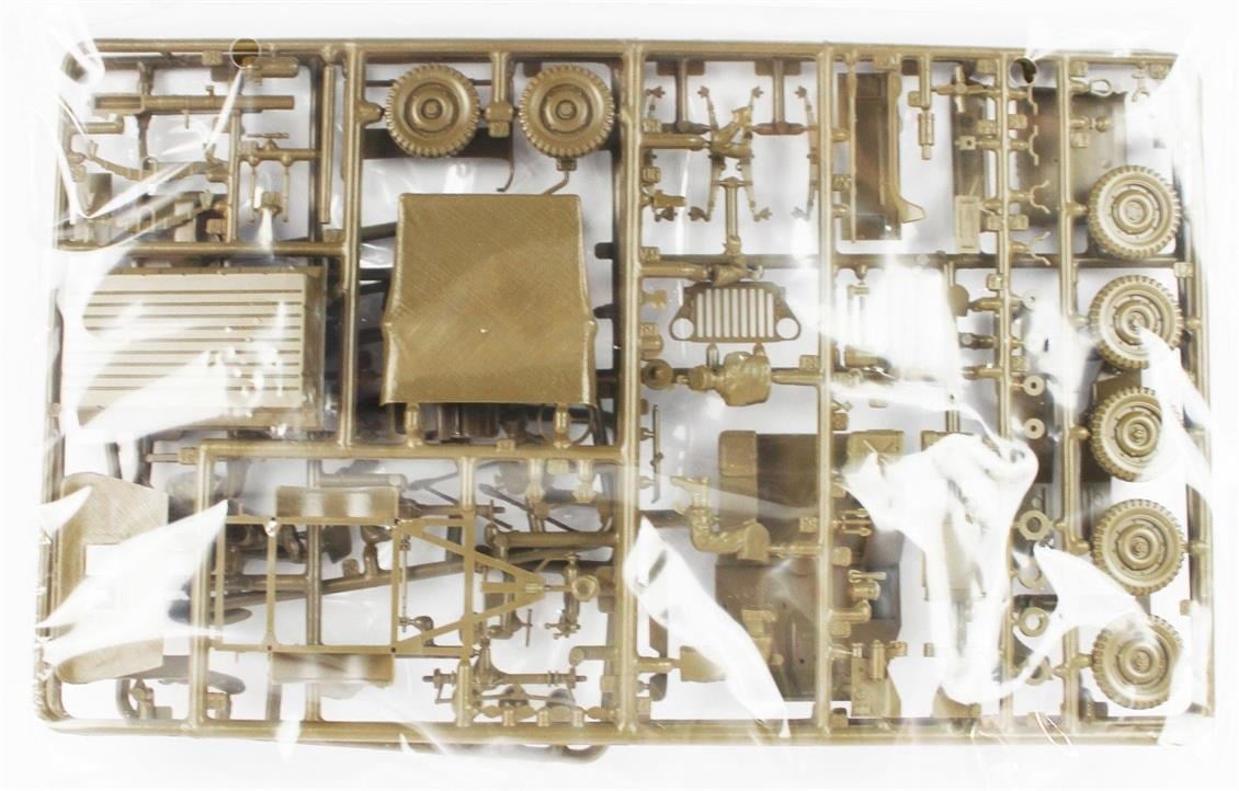 Italeri 0314S 1/35 Ölçek, Willys MB Jeep ve Römork, Plastik Model kiti