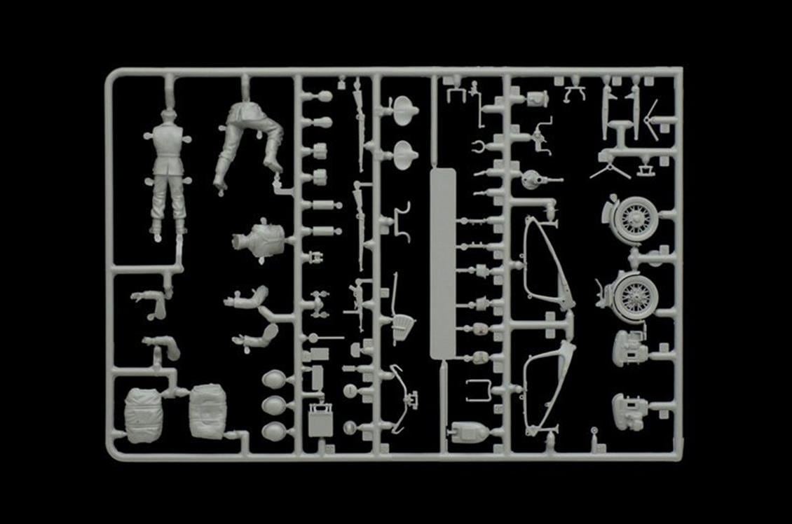 Italeri 0317S 1/35 Ölçek, Zündapp KS750 Sepetli Askeri Motorsiklet ve Figürleri, Plastik Model kiti