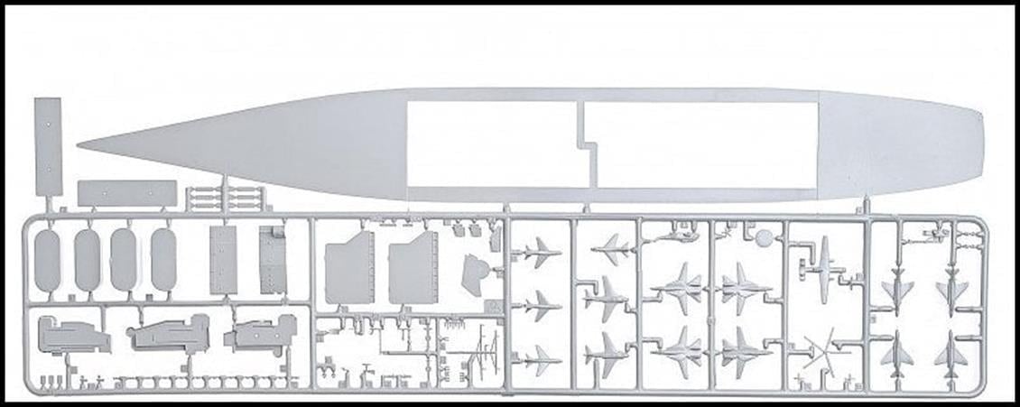 Italeri 0503S 1/720 Ölçek, USS Nimitz Uçak Gemisi, Plastik Model kiti