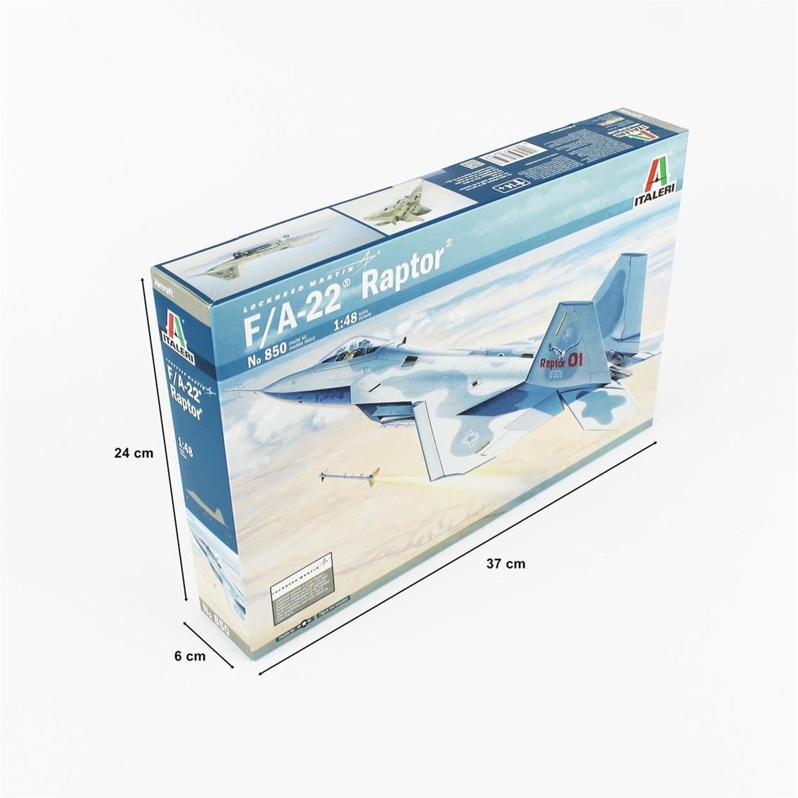 Italeri 0850S 1/48 Ölçek, F-22 Raptor Savaş Uçağı, Plastik Model kiti