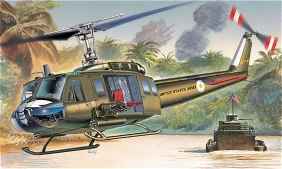 Italeri 1247S 1/72 Ölçek, UH-1D Iroquois Helikopter, Plastik Model kiti