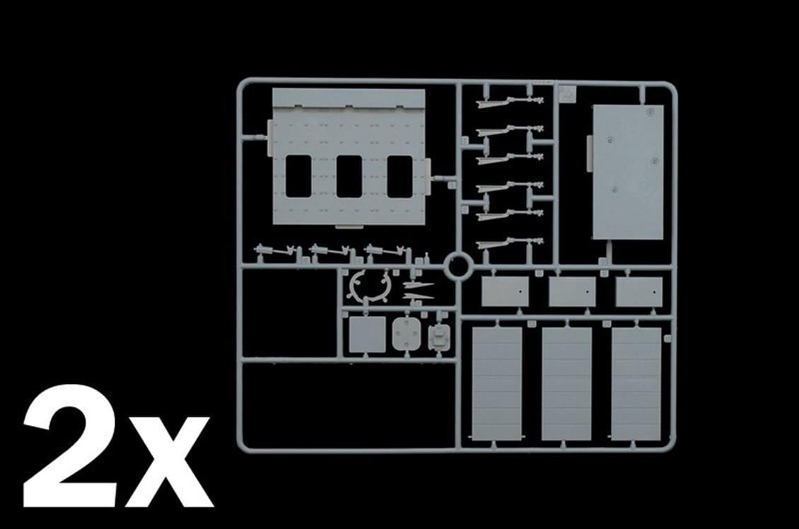 Italeri 1326S 1/72 Ölçek, Uçak Gemisi Güverte Egzost Kalkanı, Plastik Model kiti