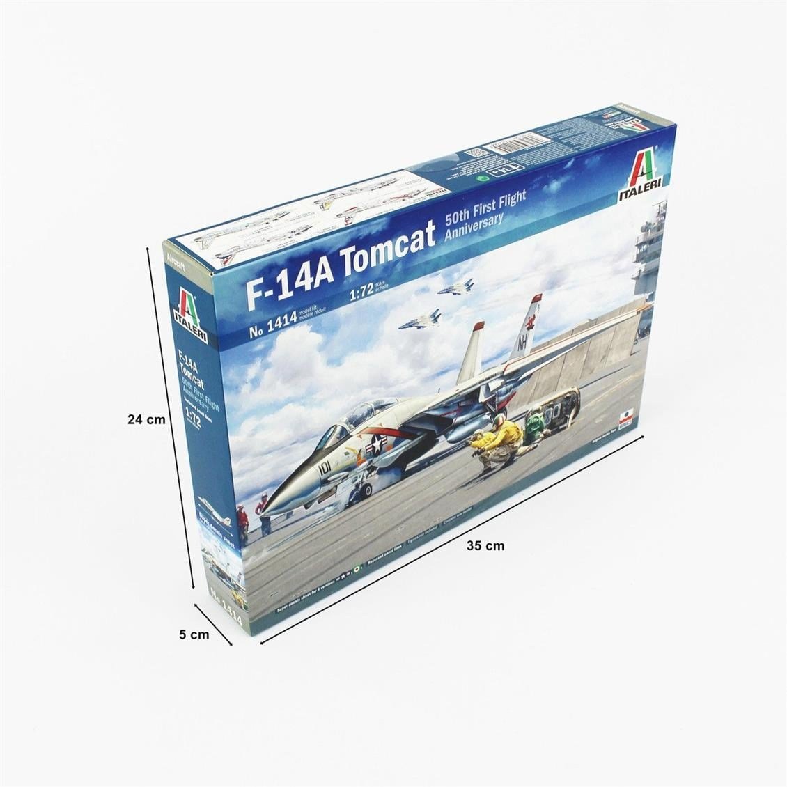 Italeri 1414S 1/72 Ölçek, F-14A Tomcat 50th Anniversary Savaş Uçağı, Plastik Model kiti