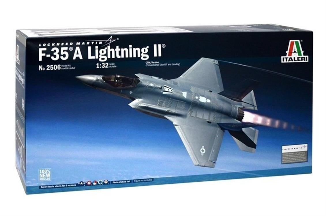 Italeri 2506S 1/32 Ölçek, Lockheed F-35A Lightning II Savaş Uçağı, Plastik Model kiti