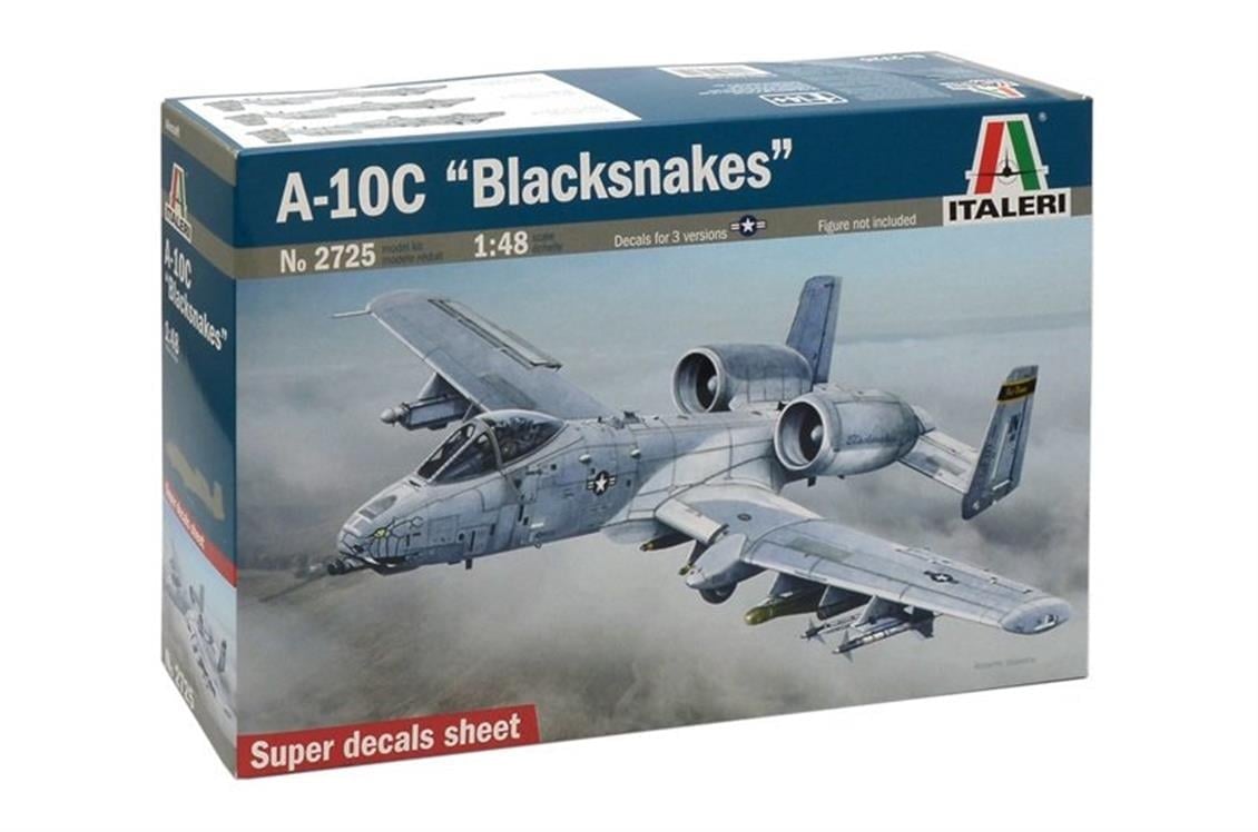 Italeri 2725S 1/48 Ölçek, A-10C ( Blacksnakes ) Savaş Uçağı, Plastik Model kiti