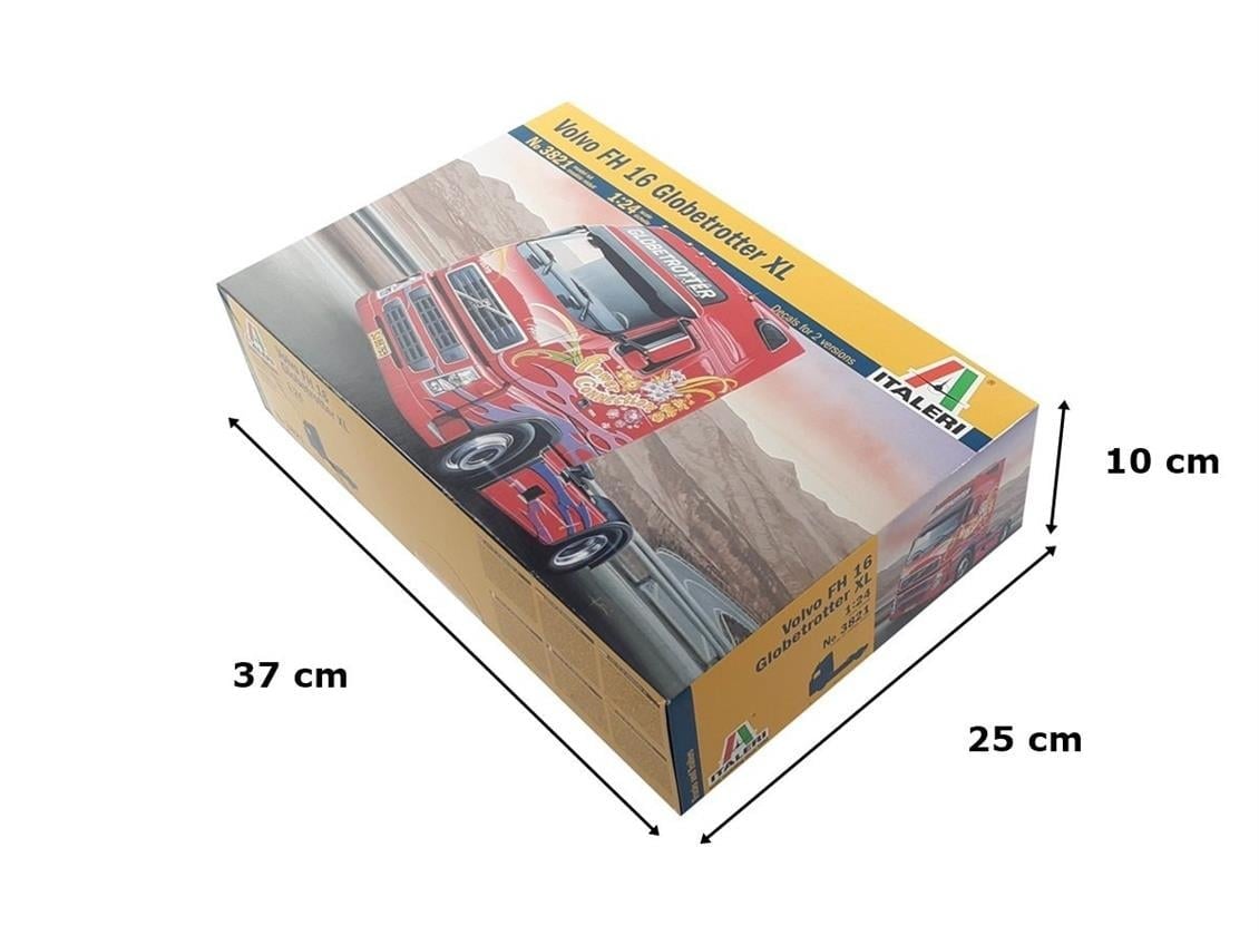 Italeri 3821S 1/24 Ölçek, Volvo FH 16 Globetrotter XL Çekici, Plastik Model kiti