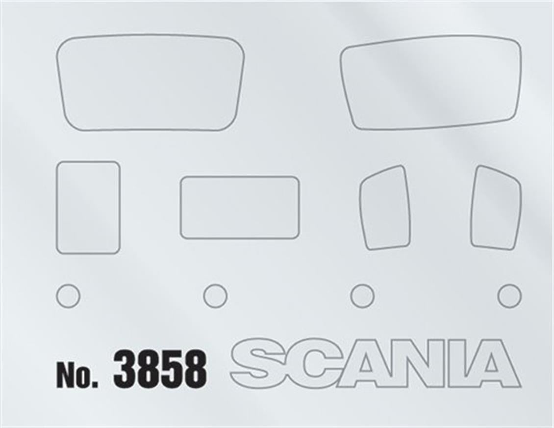Italeri 3858S 1/24 Ölçek, SCANIA R620 V8 Yeni R Serisi Çekici, Plastik Model kiti