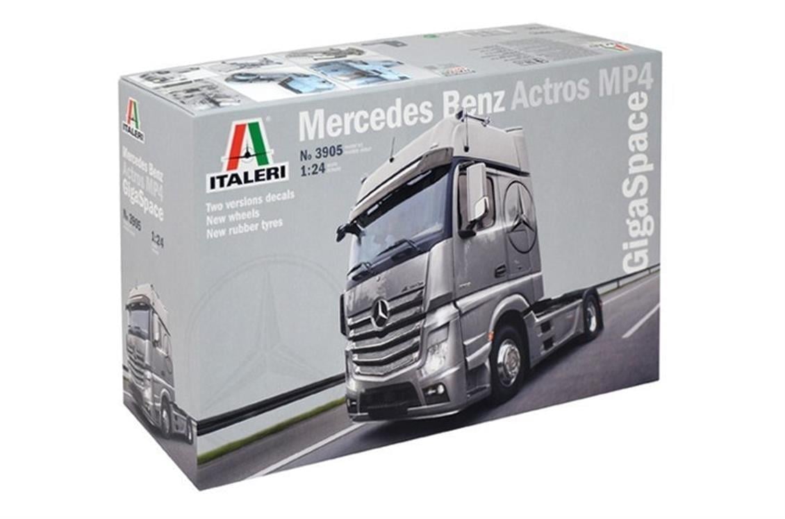 Italeri 3905S 1/24 Ölçek, MB Actros MP4 GigaSpace Çekici, Plastik Model kiti