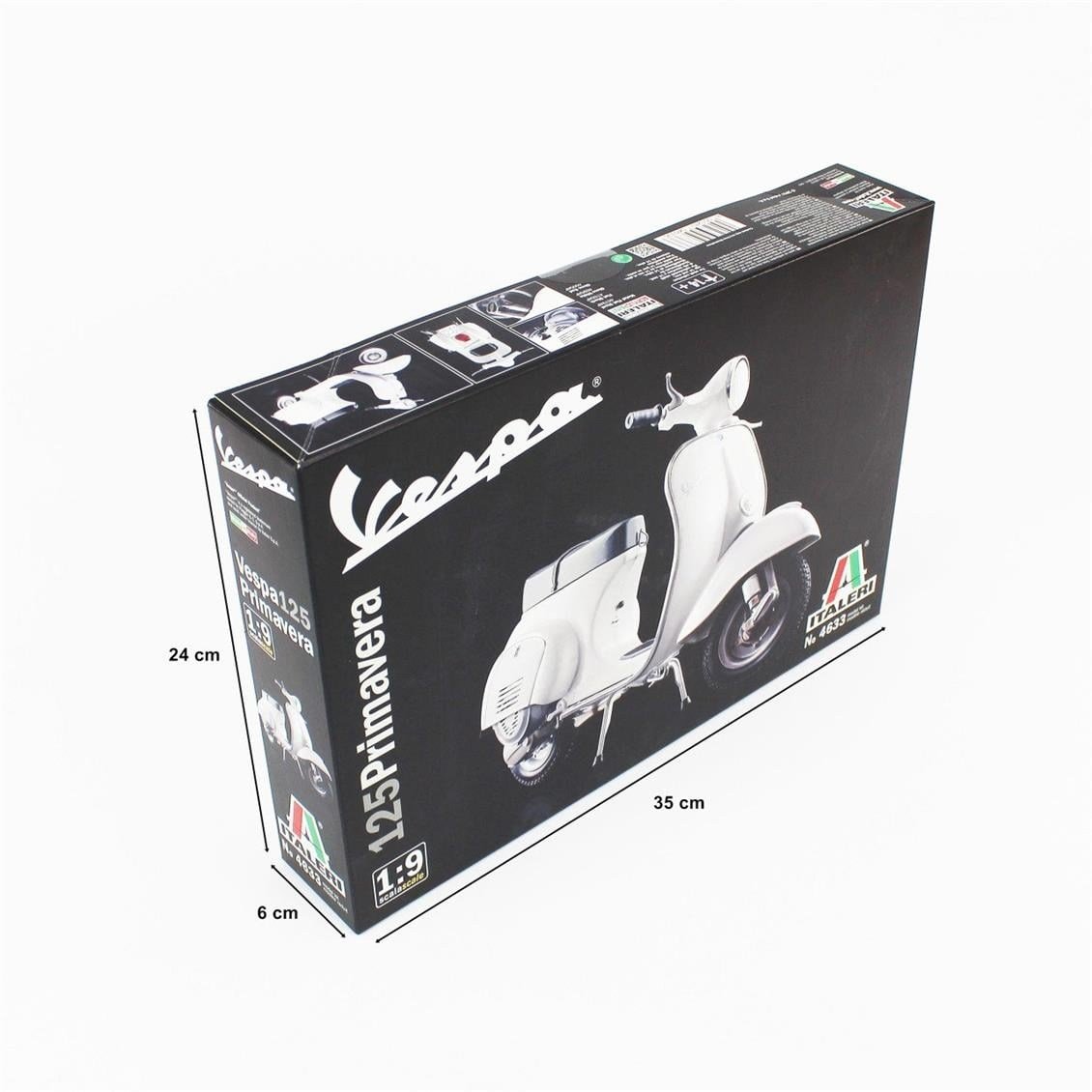 Italeri 4633S 1/9 Ölçek, Vespa 125 Primavera Motorsiklet, Plastik Model kiti