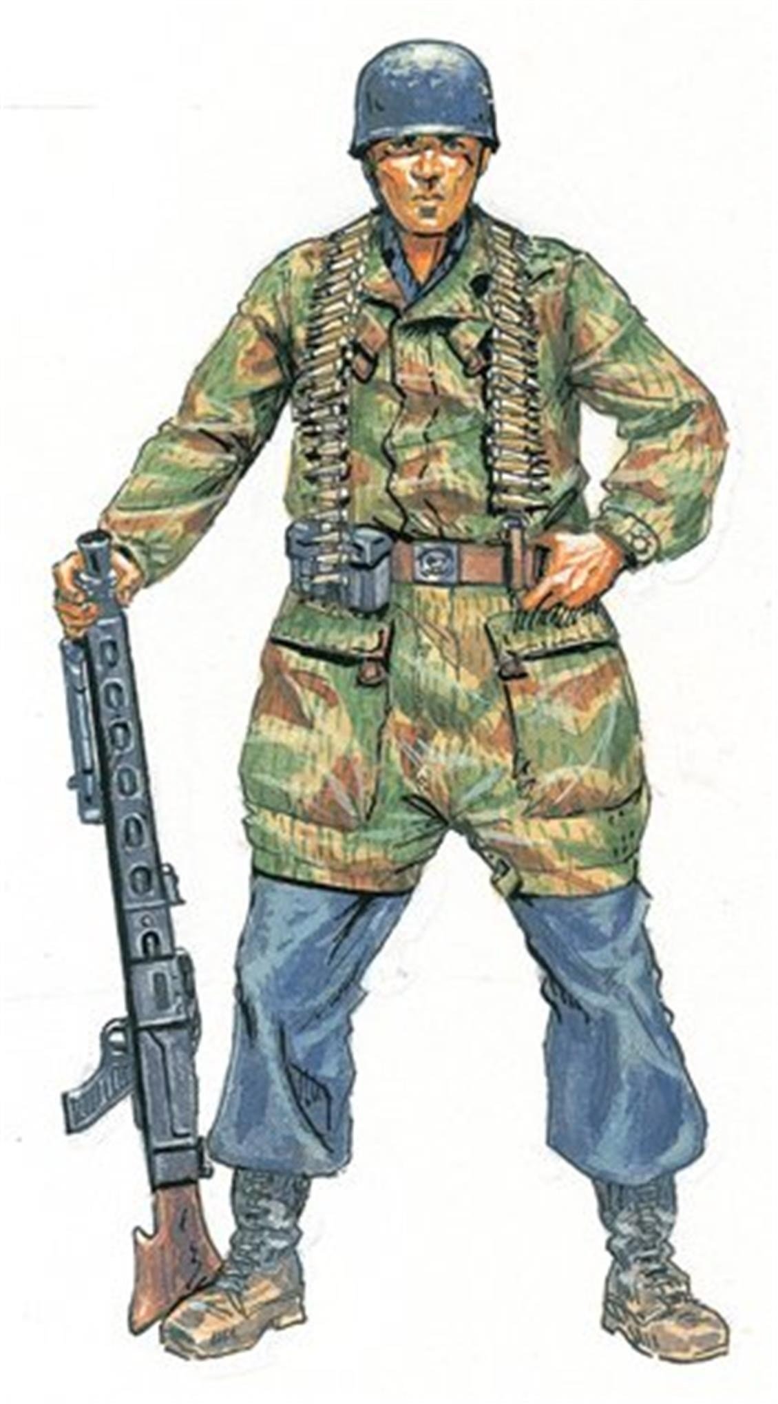 Italeri 6045S 1/72 Ölçek, WWII Alman Paraşütçü Askerleri, Plastik Model kiti