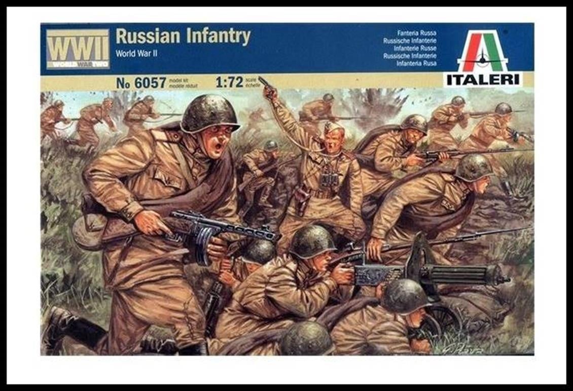 Italeri 6057S 1/72 Ölçek, WWII Rus Askerleri, Plastik Model kiti