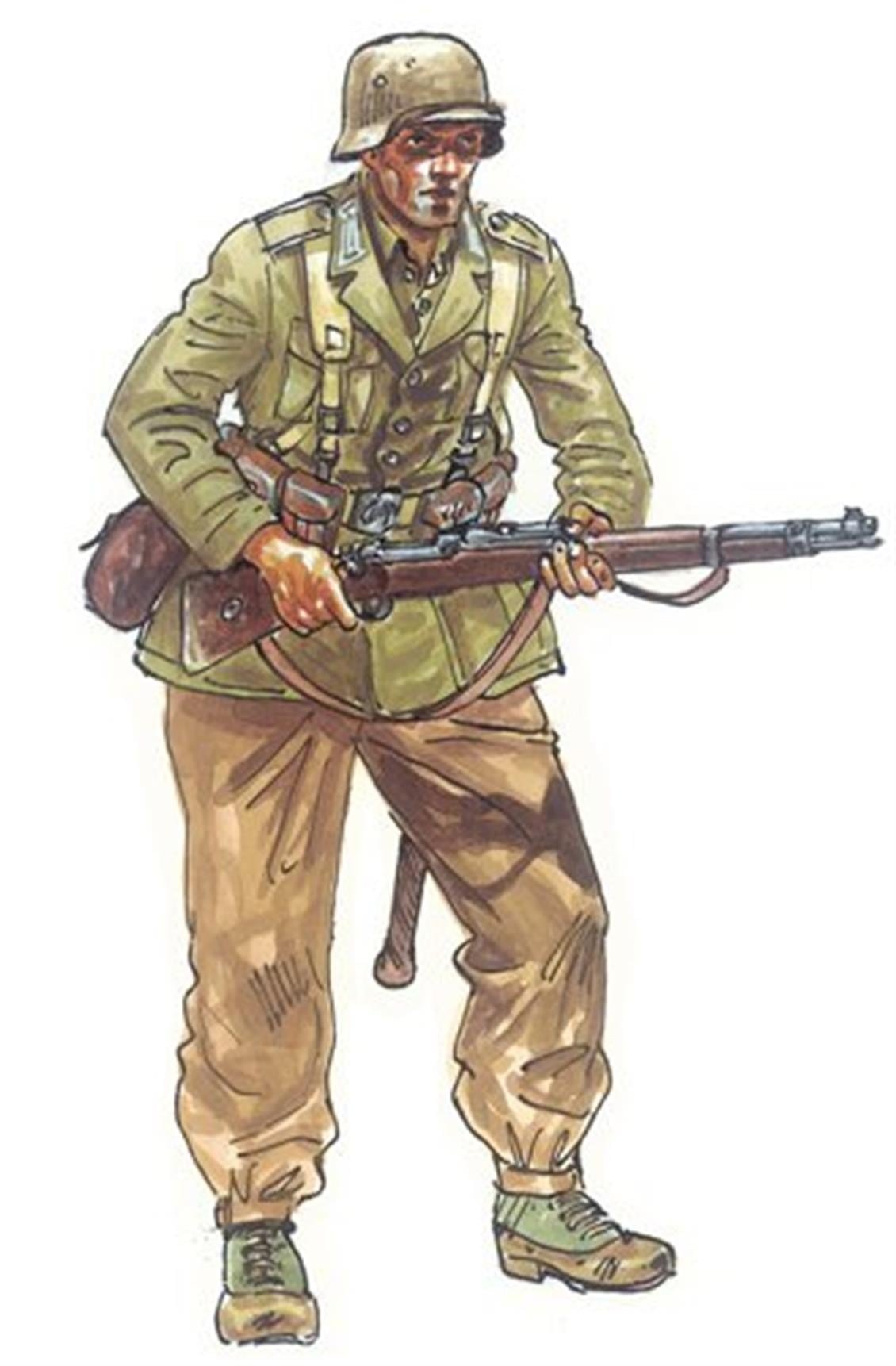 Italeri 6121S 1/72 Ölçek, WWII Alman Motorsikletli Askerler, Plastik Model kiti