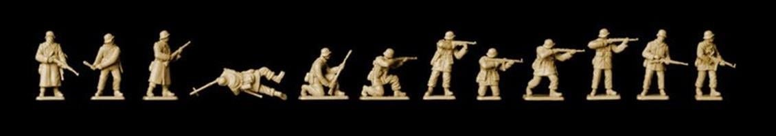Italeri 6151S 1/72 Ölçek, WWII Alman Kış Üniformalı Piyade Figürleri, Plastik Model kiti