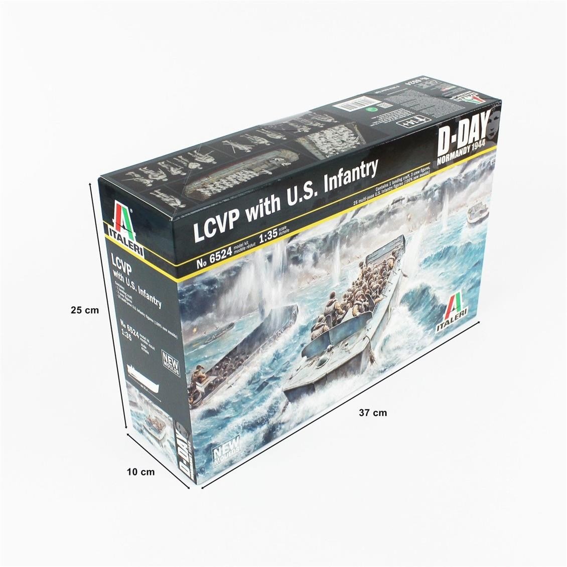 Italeri 6524S 1/35 Ölçek, LCVP Çıkartma Gemisi ve Mürettebatı, Plastik Model kiti