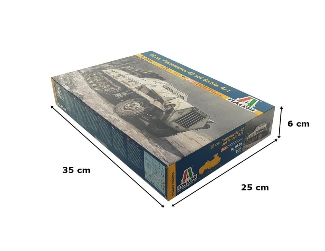 Italeri 6546S 1/35 Ölçek, 15 cm. Panzerwerfer 42 auf Sd.Kfz. 4/1 Yarı Paletli Tanksavar Aracı, Plastik Model kiti