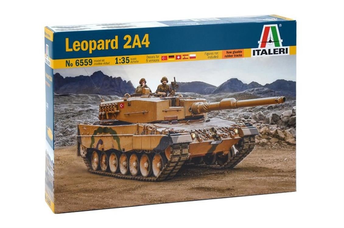 Italeri 6559S 1/35 Ölçek, Leopard 2A4 Tank, Plastik Model kiti