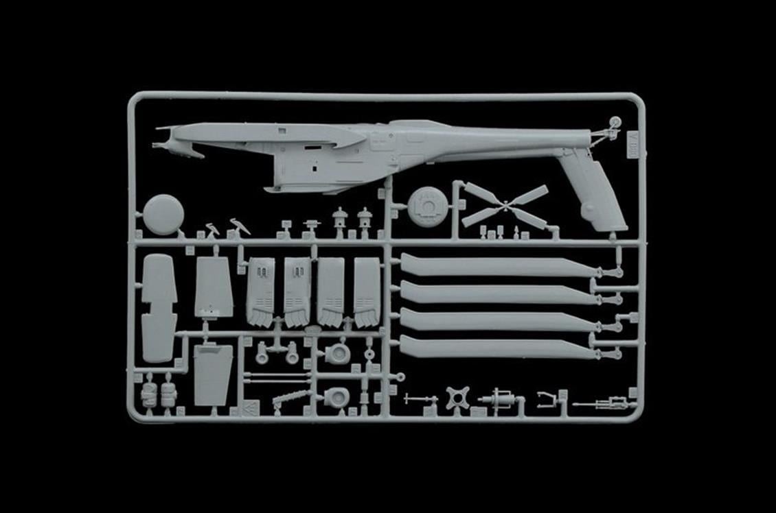 Italeri 71080 1/72 Ölçek, AH-64D Apache Longbow Askeri Helikopter Plastik Maket Seti