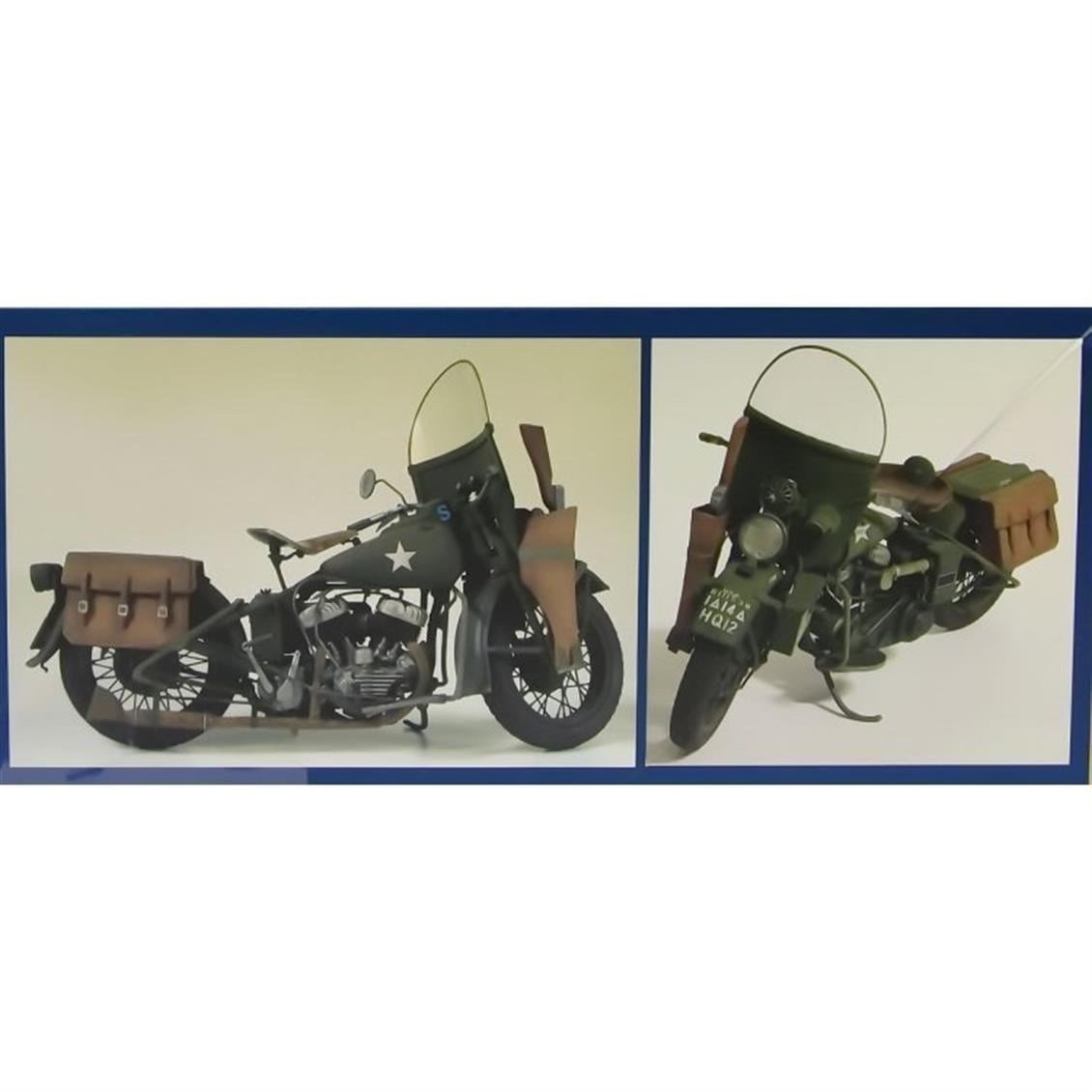 Italeri 7401S 1/9 Ölçek, ABD Ordusu WWII WLA750 Askeri Motosiklet, Plastik Model kiti