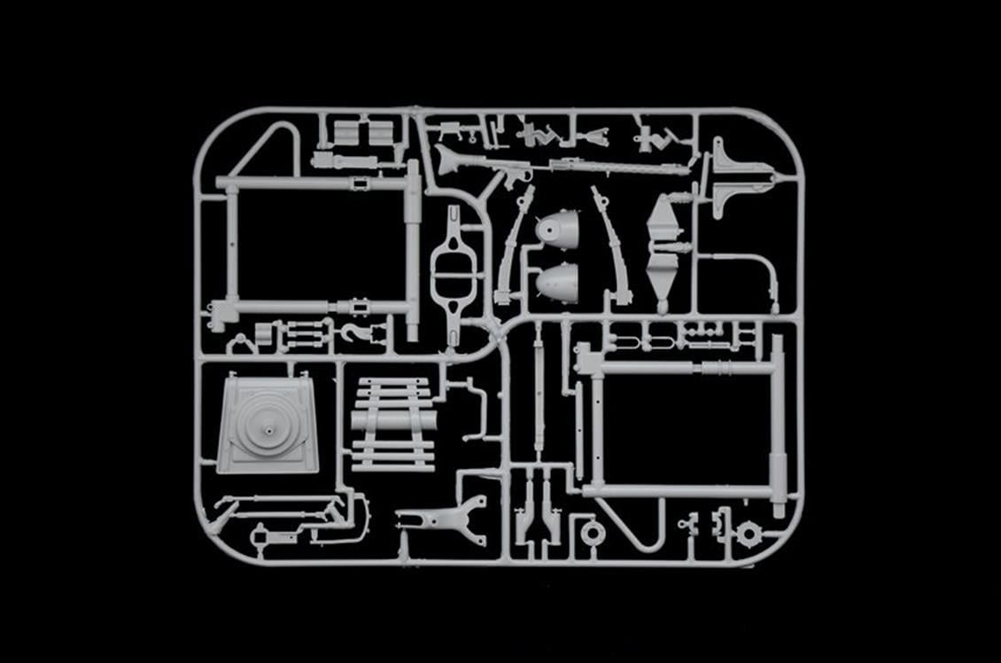 Italeri 7406S 1/9 Ölçek, Zundapp KS 750 Sepetli Askeri Motosiklet, Plastik Model kiti