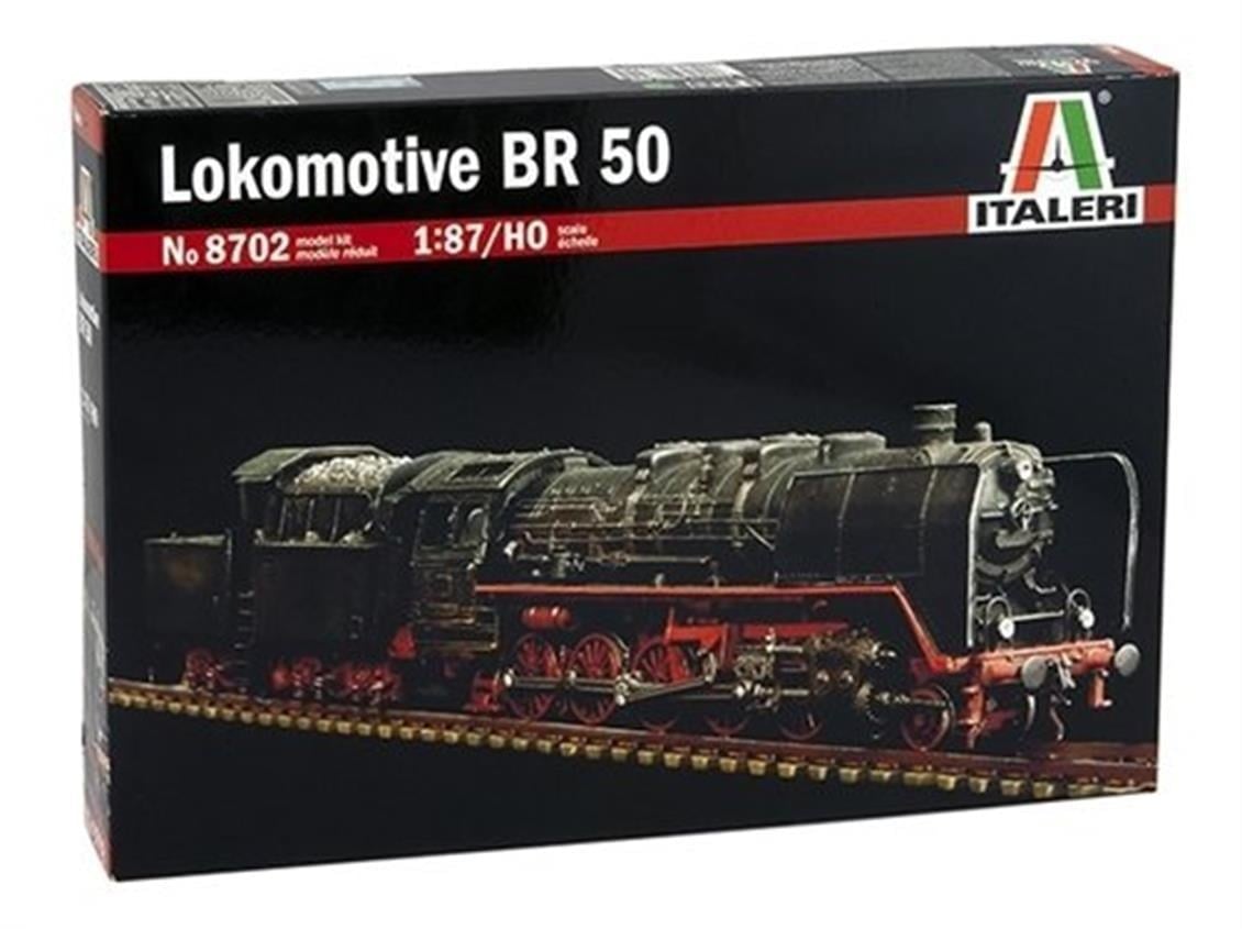 Italeri 8702S 1/87 Ölçek, BR50 Buharlı Lokomotif, Plastik Model kiti