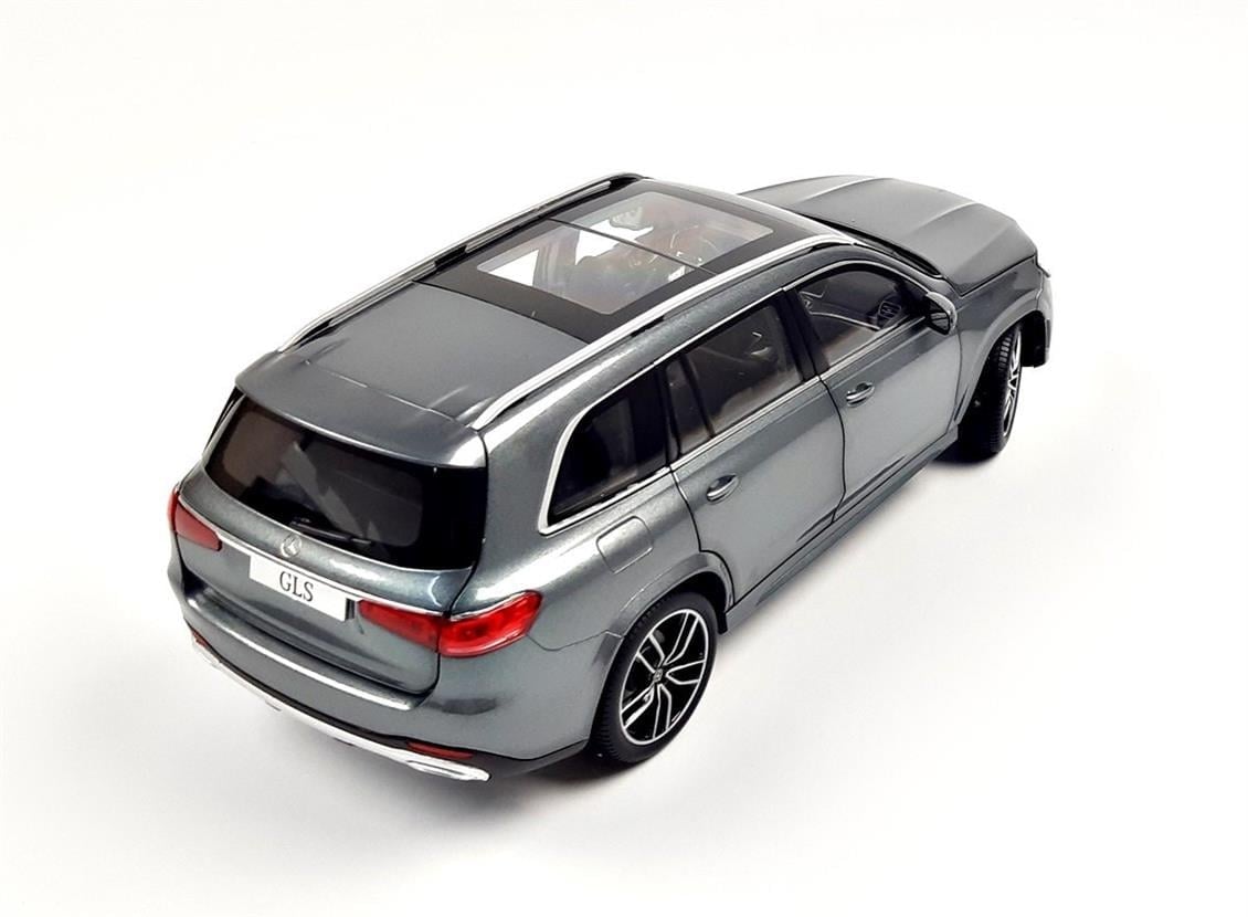 Jadi B66960623 1/18 Ölçek, Mercedes Benz GLS (X167) 2019, Selenite Grey Metallic, Sergilemeye Hazır Metal Araba Modeli